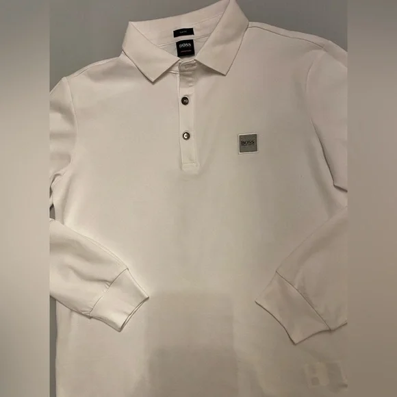 BOSS Boss Slim-Fit Passerby Long Sleeve polo shirt - Picture 10 of 15